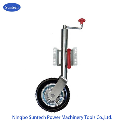 250mm Perjalanan 750kg Steel Rim Rubber Trailer Jockey Wheel