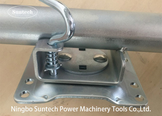 8" Single Wheel 1500 Lb Trailer Jack 10" Bepergian Dengan Pegangan Samping
