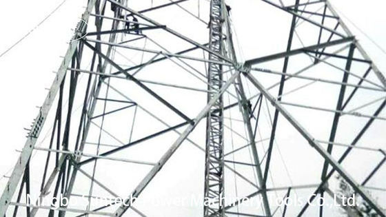 Sebuah Bentuk Kisi Gin Pole Tower Pekerjaan Konstruksi Alat Ereksi
