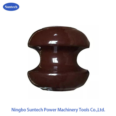 400V 9KN Tegangan Rendah Saluran Transmisi Insulator Bobbin Porcelain
