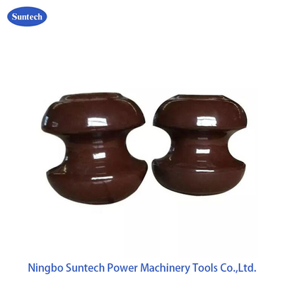 400V 9KN Tegangan Rendah Saluran Transmisi Insulator Bobbin Porcelain