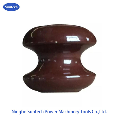 400V 9KN Tegangan Rendah Saluran Transmisi Insulator Bobbin Porcelain