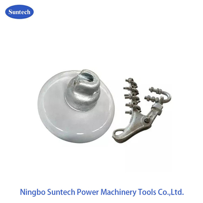 70KN Saluran Transmisi Porcelain Disc Suspension Insulator Dengan Cap