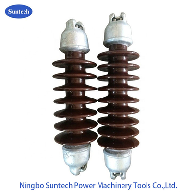 Isolator Saluran Transmisi Batang Panjang Isolator Porselen Listrik 70KN