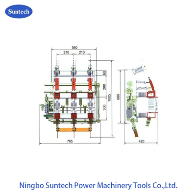IEC 60420 10KV Saklar Pemutus Beban Vakum Tegangan Tinggi