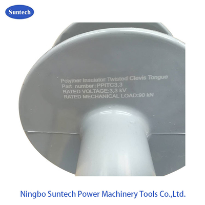 3.3KV 90KN Twist Clevis Tongue Polymer Insulator Batang Panjang
