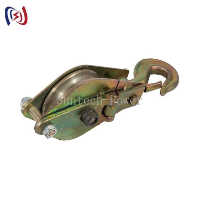 Dua Open Type Hook Pulley Block 30kN Conductor Stringing Tools