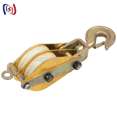Alat-alat penyambungan jalur transmisi Insulated Nylon Sheave Hoisting Tackle