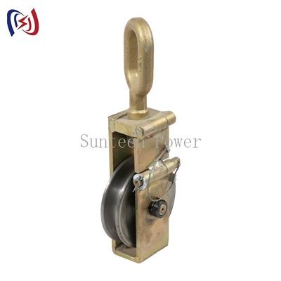 Kabel Pulley Roda Keheningan Rotasi Roda Traksi Blok Tunggal Pulley Tali