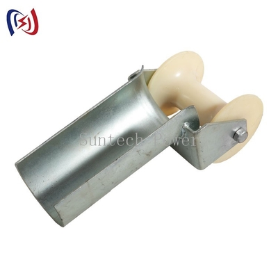 Listrik Bellmouth Split Lock 80mm Cable Roller Untuk Menarik Kabel