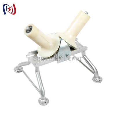 Roller tarik kawat satu arah / Roller tarik kabel berbentuk V 10kN Beban nominal