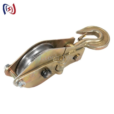 10t Heavy Duty Steel Snatch Hoisting Tackle Untuk Konstruksi Garis Overhead