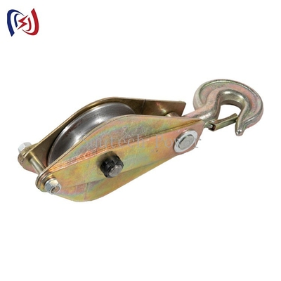 Jenis Round Hook Type CE Hoisting Wire Rope Pulley Block