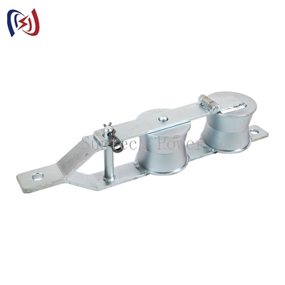 Double Sheaves Kabel Serat Optik Merangkai Pulley Block 2KN OPGW Merangkai Alat