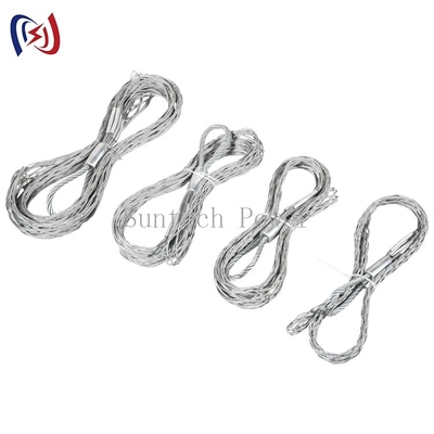15KN 80KN Konduktor Mesh Socks Merangkai Grip Menarik Untuk Kabel Atau Kawat