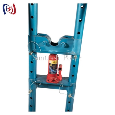 10T Hidrolik Menarik Kabel Listrik Drum Roller Stand Dengan Roda