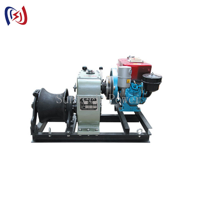 Mesin Winch Bertenaga Bensin Diesel Winch Kabel Listrik Bertenaga Kabel