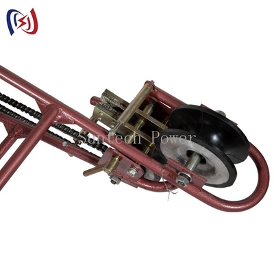 1kN Aluminium Sheave Inspection Trolley Untuk Pemeliharaan Saluran Transmisi
