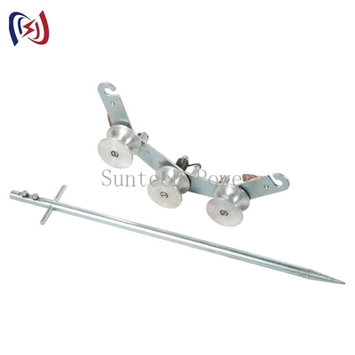 SHL75D Hook Ground Block Cable Pulling Pulley Untuk Konduktor / Tali Kawat Baja