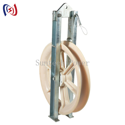 Jalur Transmisi Bundel Triple Conductor Pulley Block 660mm Dengan Cast Steel Sheave