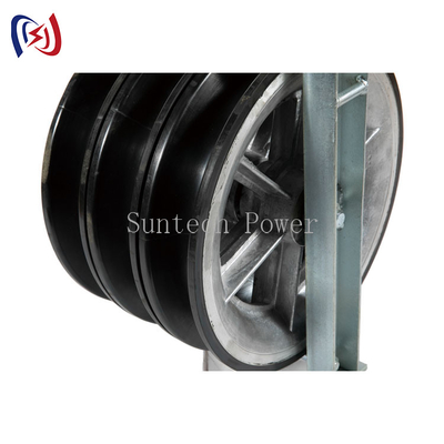 Aluminium Sheave Rubber Lined Conductor Stringing Blocks