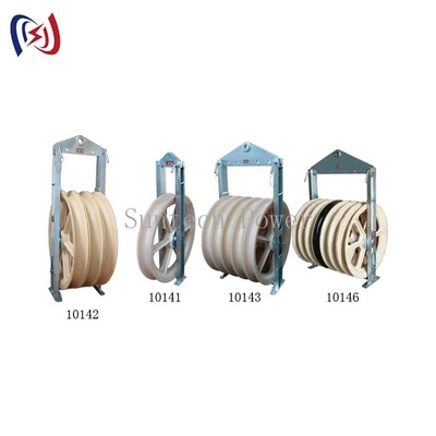 822 Series Stringing Block Overhead Transmission Line Tools dengan Dimensi Sheave Disesuaikan dan Kapasitas Beban Tinggi