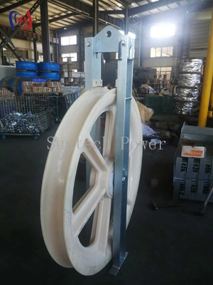822 Series Stringing Block Overhead Transmission Line Tools dengan Dimensi Sheave Disesuaikan dan Kapasitas Beban Tinggi