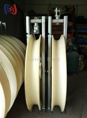 822 Series Stringing Block Overhead Transmission Line Tools dengan Dimensi Sheave Disesuaikan dan Kapasitas Beban Tinggi