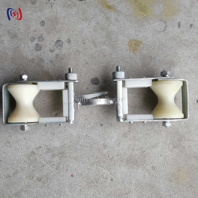 Blok double sheave untuk mengubah garis yang cocok untuk pertukaran overhead grounding wire dengan operasi OPGW