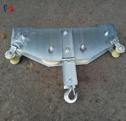 Blok gabungan empat bunderan kabel serat optik Pulley Block OPGW Quadrant Block Jenis gabungan