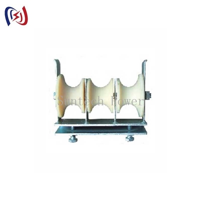 Tiga Nylon Sheaves Overhead Line Konduktor Stringing Blok Stringing of Transmission Line