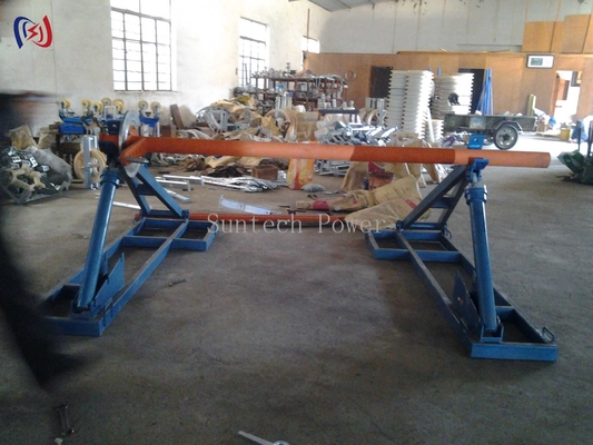 Stand kabel berat yang bisa dilepas kapasitas 10 ton, kerangka tahan korosi untuk proyek substasi dan transmisi