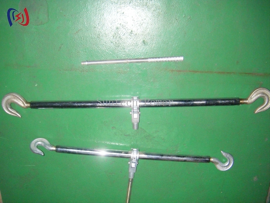 Turnbuckle Baja Tugas Ganda-Kait Baja – Baja Karbon Tempa | Penegangan yang Dapat Disesuaikan