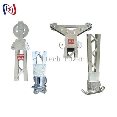 Heavy Duty Inner Suspended Lattice Gin Pole Untuk Konstruksi Menara Transmisi
