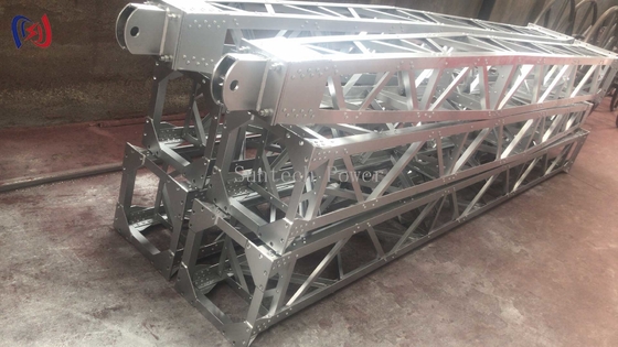 Heavy Duty Inner Suspended Lattice Gin Pole Untuk Konstruksi Menara Transmisi