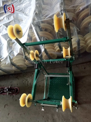 Trolley Inspeksi Quad Conductor Untuk Jalur Transmisi Tegangan Tinggi