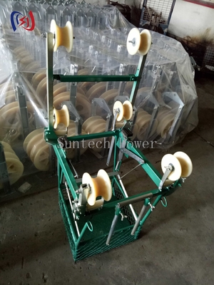 Trolley Inspeksi Quad Conductor Untuk Jalur Transmisi Tegangan Tinggi
