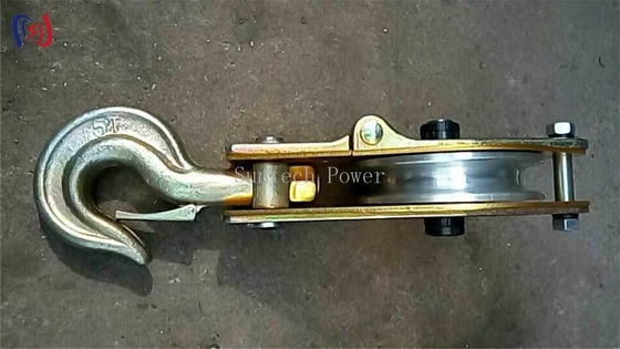 Katrol Paduan Aluminium Kekuatan Tinggi Dengan Bantalan Bola Tertutup
