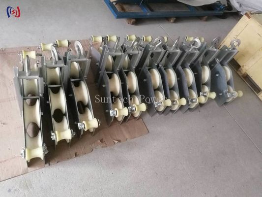 Sistem Katrol Tugas Berat Blok Gabungan Empat Ikatan untuk Konstruksi Saluran Transmisi Listrik