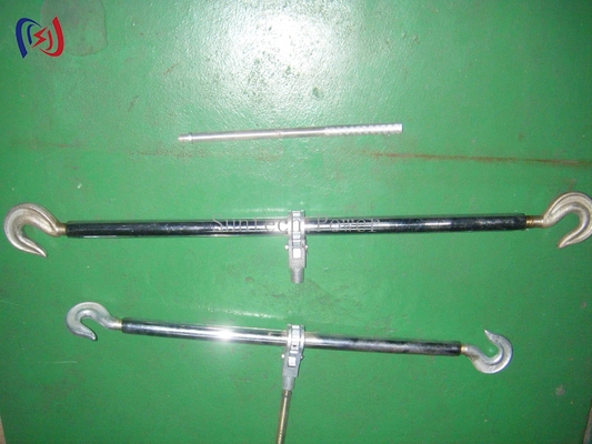 Heavy Duty Dual Hook Steel Turnbuckle Untuk Tensioning dan Dukungan Lini Listrik