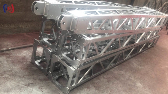 Heavy Duty Inner Suspended Lattice Gin Pole Untuk Konstruksi Menara Transmisi