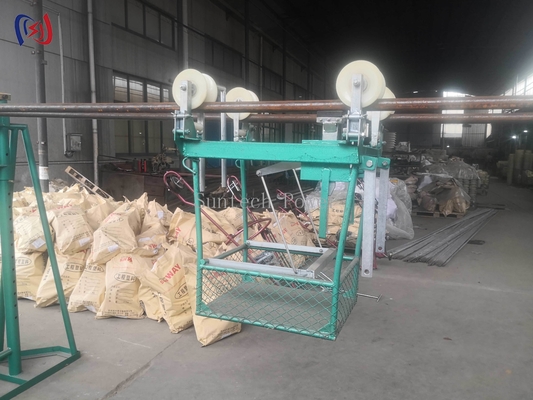 Heavy Duty Two Bundle Conductor Inspection Trolley untuk pemeliharaan jalur listrik
