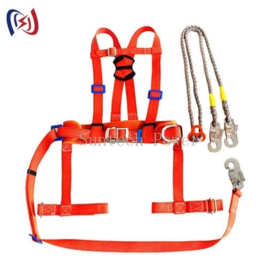 Single Harness Harness Keamanan 100KG Beban Perlindungan Jatuh Industri