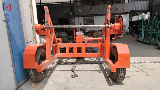 Rel trailer kabel tugas berat 20T Kapasitas untuk transportasi industri
