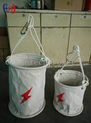 Tas Alat Kanvas Silinder Ketinggian Tinggi 20-50L Tugas Berat