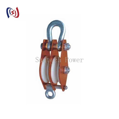 Aluminium Hoisting Tackle dengan Nylon Sheave 10-100KN Load