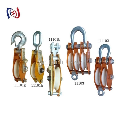 Aluminium Hoisting Tackle dengan Nylon Sheave 10-100KN Load