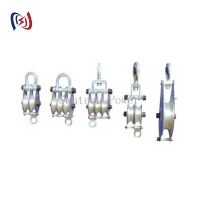 Aluminium Sheave Hoist 10-100KN Beban untuk Stringing Konduktor