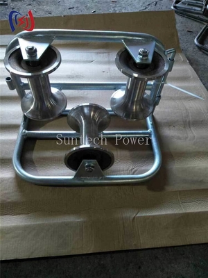 Tri-Sheave Corner Ground Roller 10KN untuk Konstruksi Daya