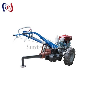 Winch Traktor Jalan Kaki 15HP Jarak Sumbu Roda 1040mm untuk Pembangunan Saluran Listrik
